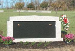 Companion Mausoleums at Blacksburg cemetery, Memorial Gardens of the New River Valley.
